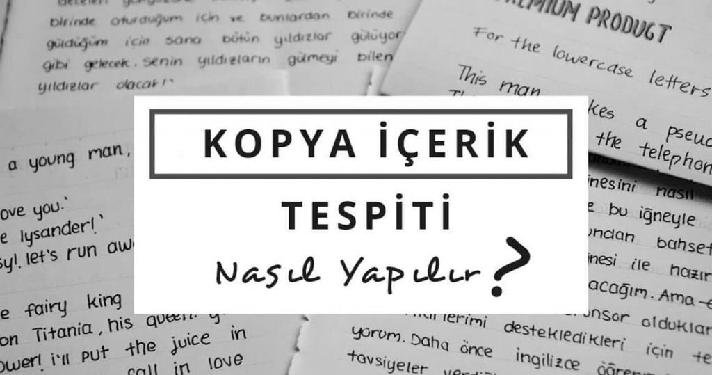 kopya içerik sorgulama