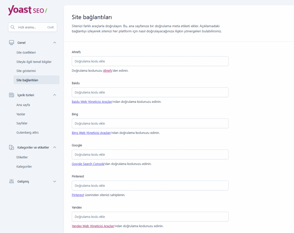 yoast seo site baglantilari